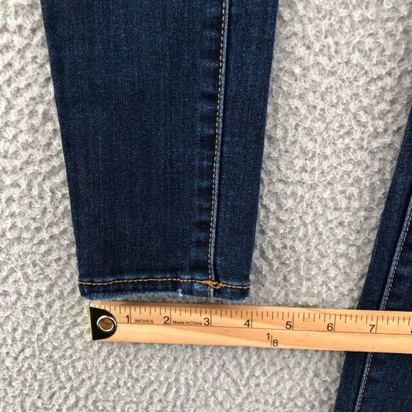 KanCan Jeans Womens 24 Blue Curvy Button Fly Skinny Distressed Medium Wash Denim - Picture 11 of 12